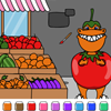 Color Games - Tom T-rex The Tomato - Dinosawus
